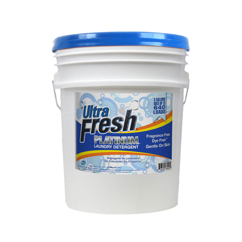 Ultra Fresh® Platinum™ Fragrance Free & Dye Free™ Laundry Detergent - 5 Gallons