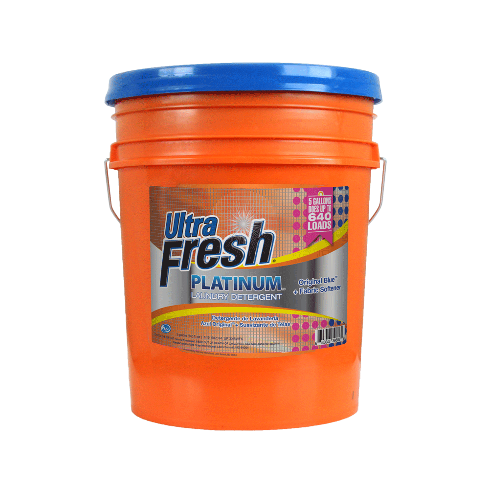 Ultra Fresh® Platinum™ Original Blue™ 3X Laundry Detergent + Spring Fresh™ Fabric Softener - 5 Gallons
