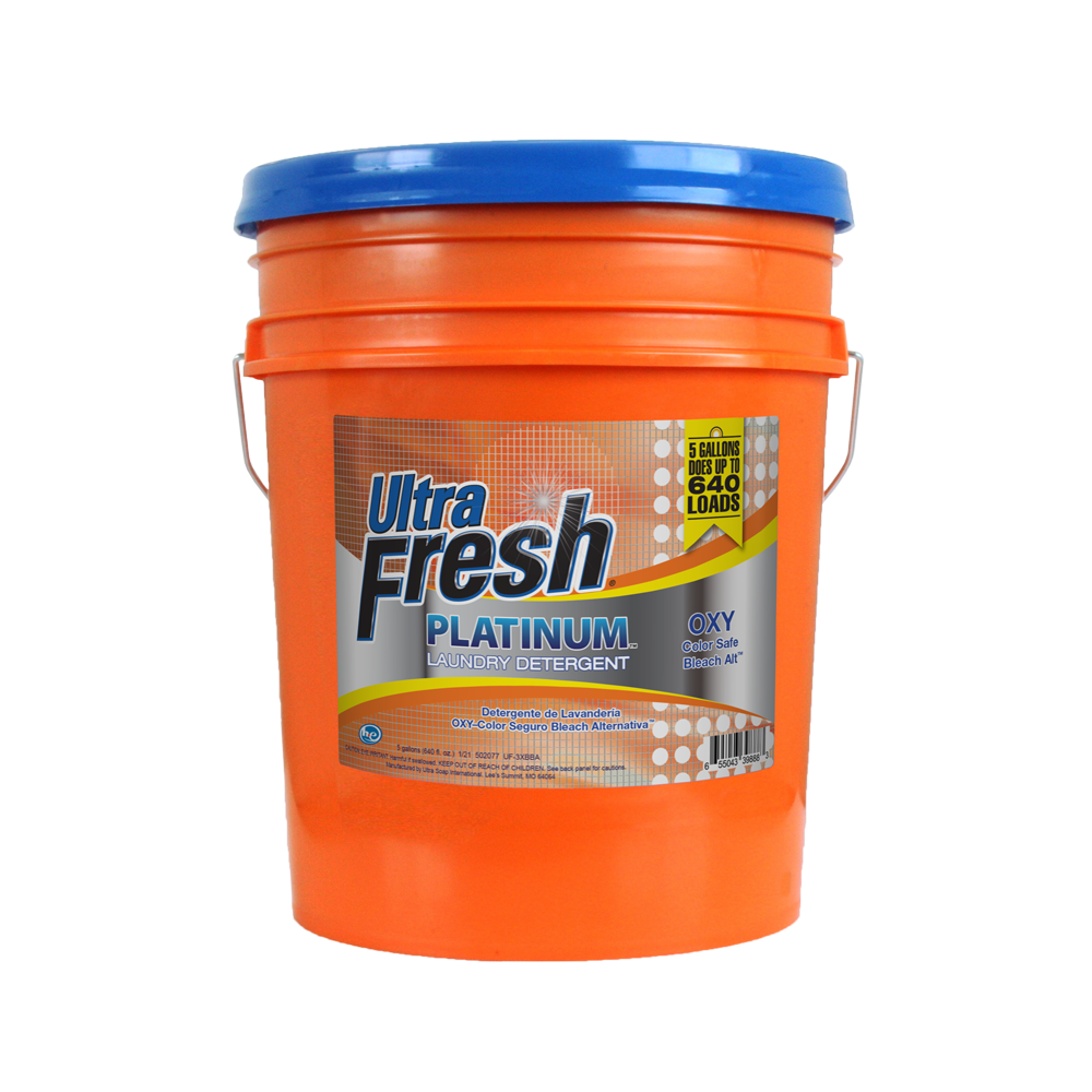 Ultra Fresh® Platinum™ OXY Bleach Alternative™ 3X Laundry Detergent - 5 Gallons