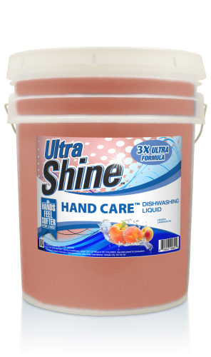 Ultra Shine™ - 3X Dishwashing Liquid - Peach Hand Care™ - 5 Gallons