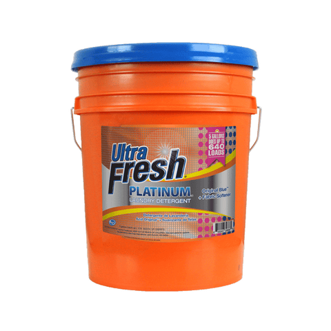 Ultra Fresh® Platinum™ Original Blue™ 3X Laundry Detergent + Spring Fresh™ Fabric Softener - 5 Gallons