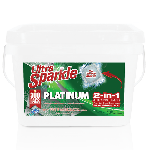 Ultra Sparkle™ Platinum™ 2-in-1 Auto Dish Pacs with Built-in Rinse Aid - 300 count